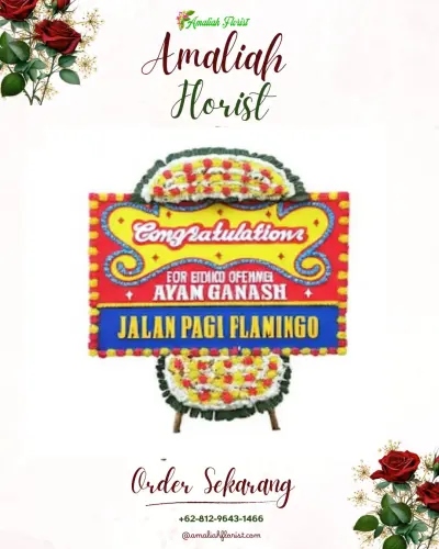 Bunga Papan Congratulation di Gintung